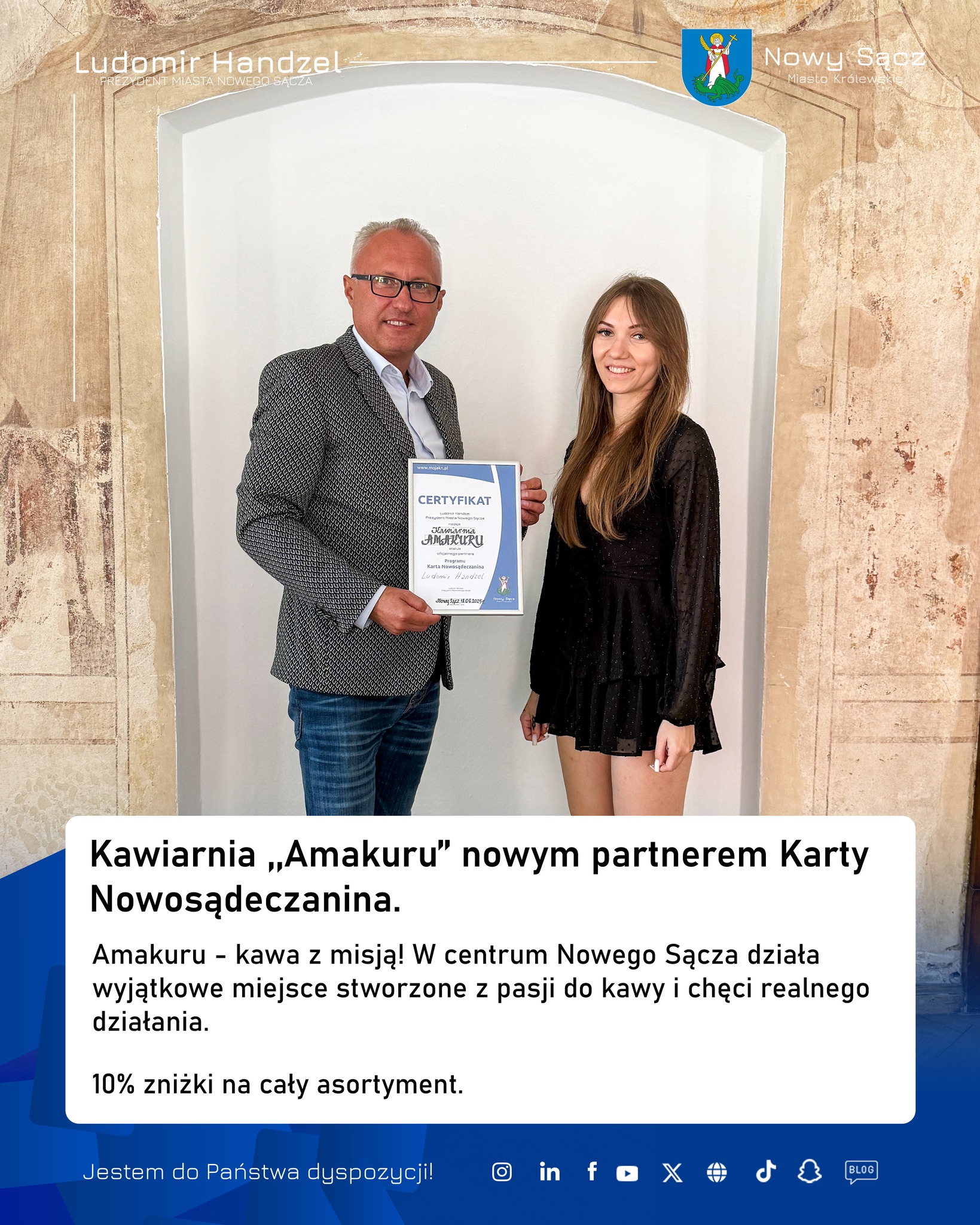 aktualność: Kawa z misją w sercu Nowego Sącza!