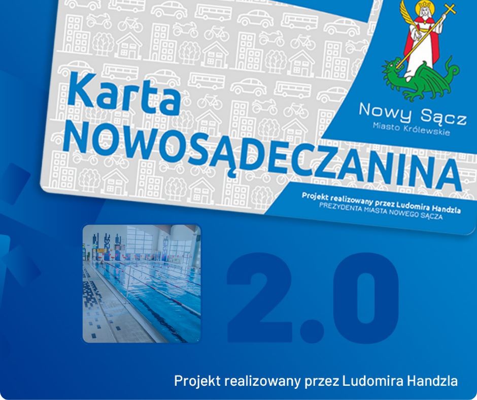 aktualność: Darmowe vouchery na BASEN z Kartą Nowosądeczanina 2.0!